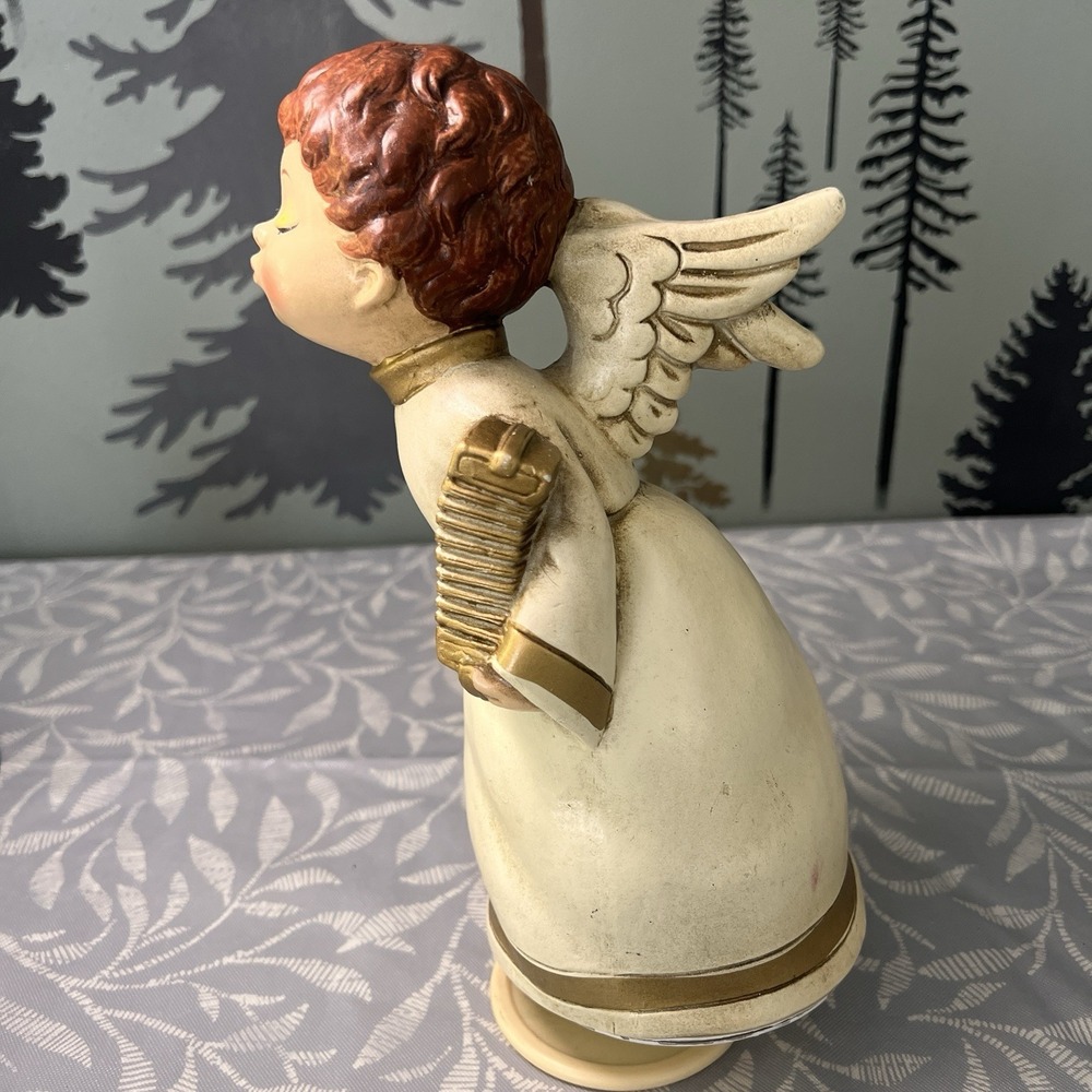 Vintage Figurine made in Japan-Kissing Angel - Wind Up & Plays Silent Night - Picture 5 of 6